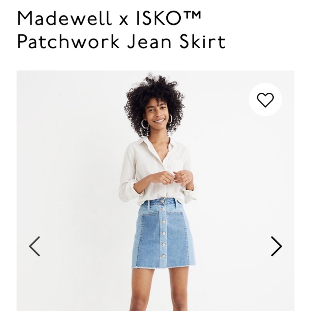 Madewell x ISKO™ Patchwork Jean Skirt
